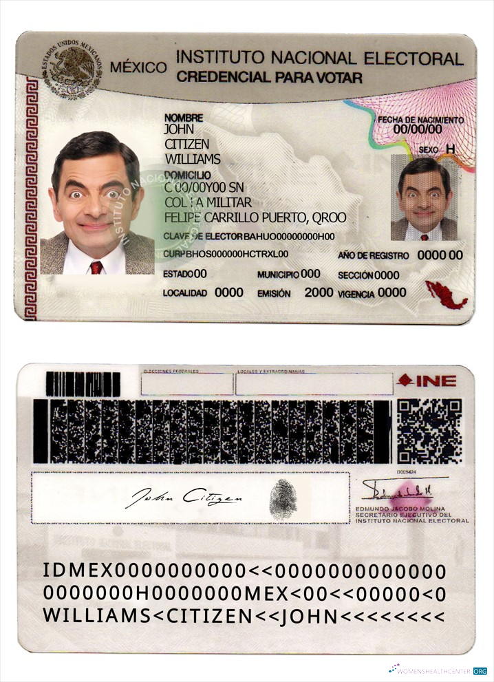 Download Mexico instito nacional(version 2) Photoshop template